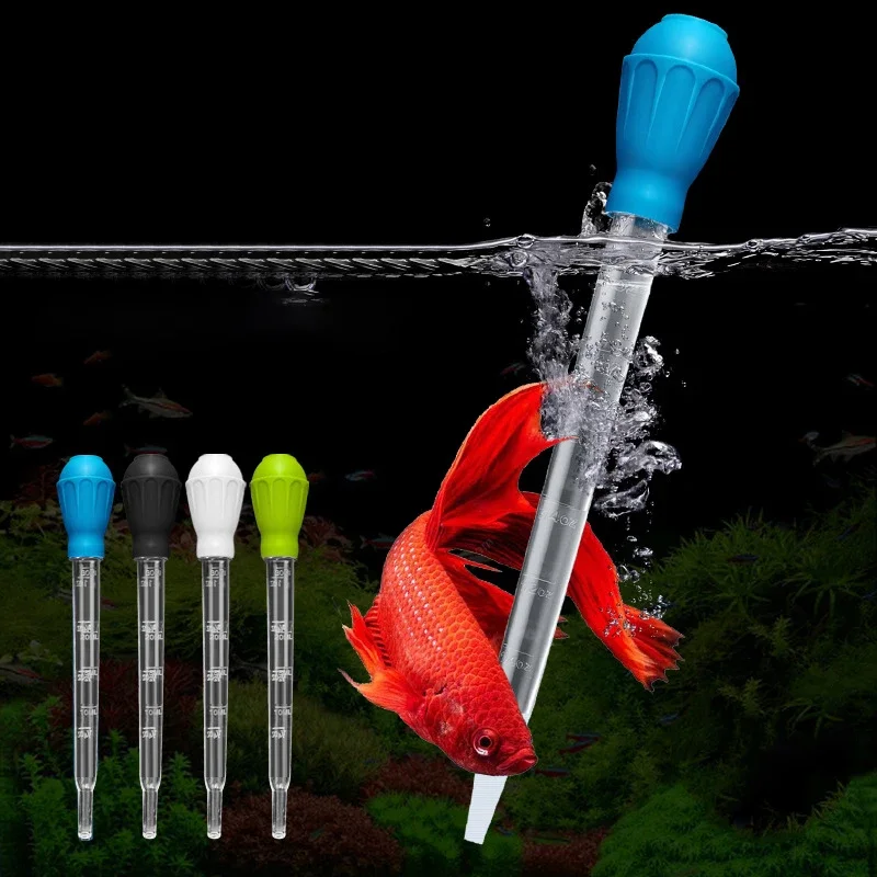 

Aquarium Siphon Lengthen Pipettes Fish Tank Vacuum Cleaner Simple Cleaning Tool for Aquarium Water Changer 29cm 54cm 30ml 50ml