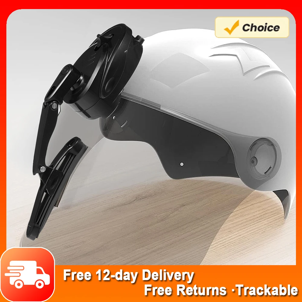 Motorcycle Helmet Wiper 2W Waterproof USB Motorcycle Helmet Windshield Wiper Mini Electric Helmet Wiper Improved Riding Safety