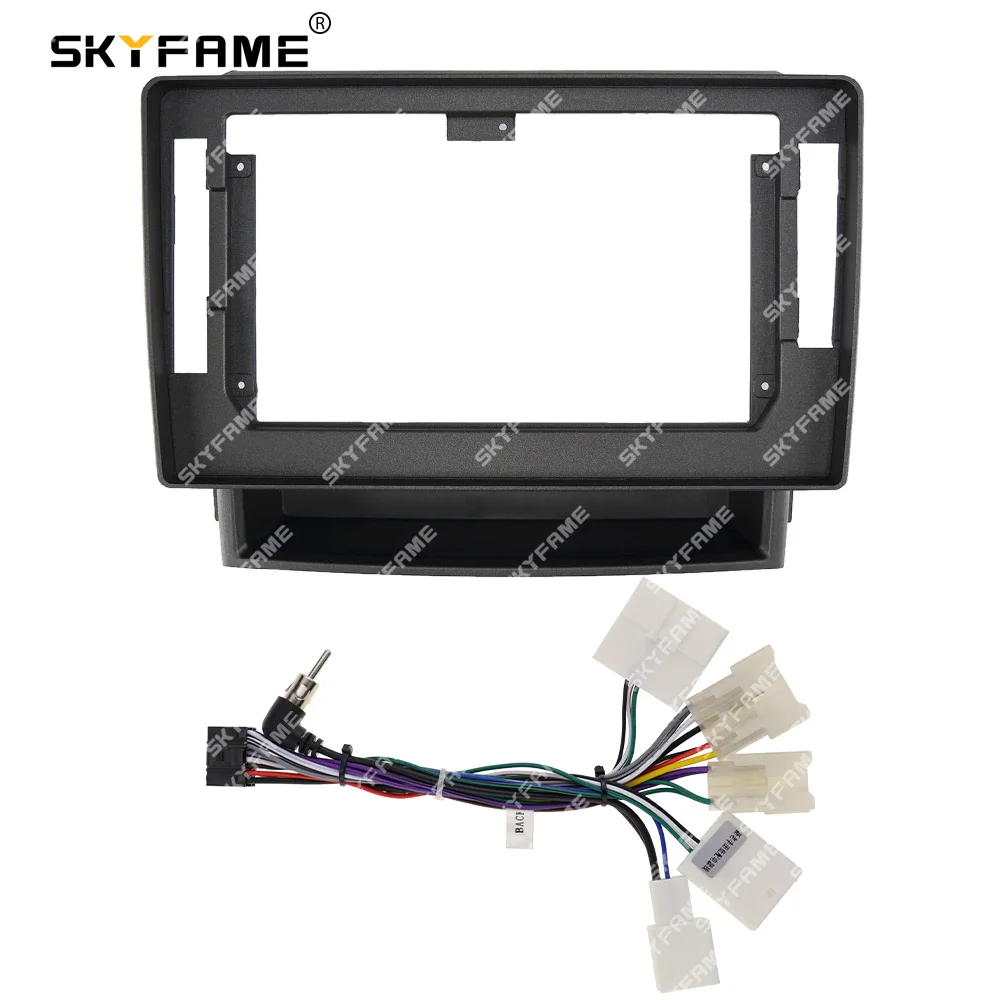 SKYFAME إطار السيارة فآسيا محول أندرويد راديو داش تركيب لوحة عدة لتويوتا ألارد Vellfire