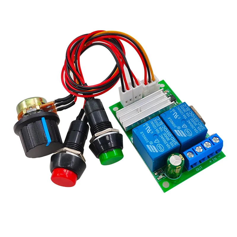 PWM DC Motor Speed Controller 6V-24V Forward and Reverse Switch Electric Push Rod Motor Controller 3A