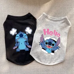 Disney Stitch-Chaleco de algodón para perros pequeños y medianos, ropa fina de verano para cachorros, Bulldog Francés, disfraz de Chihuahua