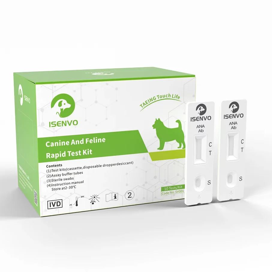 10PCS Canine Ehrlichia (EHR Ab)/Anaplamsa (ANA Ab)/Lyme (LYME Ab)/Brucella (BRU Ab) Rapid Test Kit