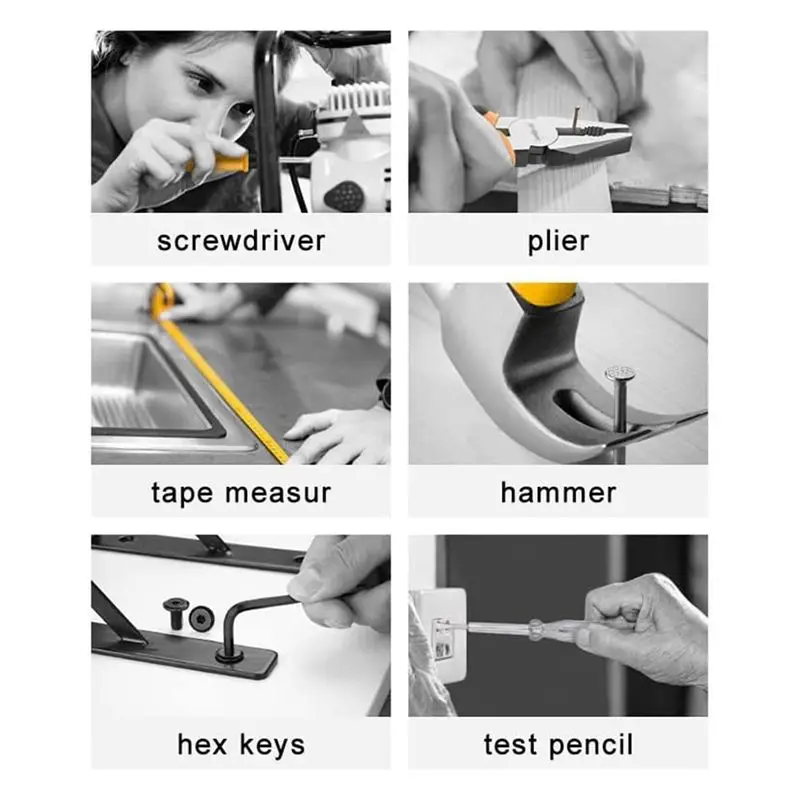 プロモーション！ ハイスペック家庭用工具キット多機能家庭用ツールボックス基本メンテナンスツール
