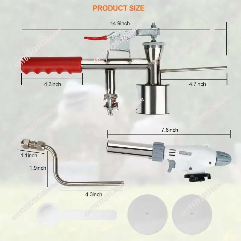 Portable beekeeping atomizing mite remover, oxalic acid fumigator, bee farm dedicated mite removal fumigation tool
