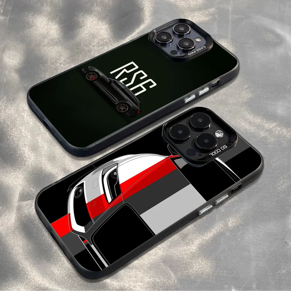 

Sports Car A-AudiS-S RS Phone Case For iPhone16,15,14,13,12,11,Mini,Pro,MAX Color Silver Shell Matte Shockproof Back Cover
