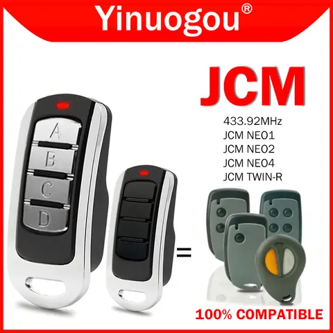 JCM NEO4 NEO2 NEO1 차고 도어 원격 제어 복제기 433.92MHz 롤링 코드 JCM TWIN-R 원격 제어 게이트 제어 오프너