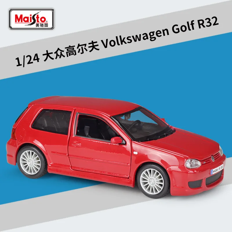 Maisto 1:24 Volkswagen Golf R32 Sports Car Simulation Alloy Car Model Toy Gifts Collectibles