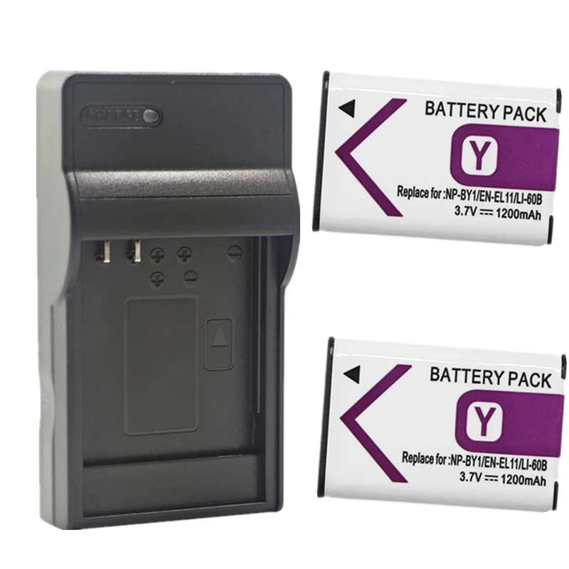 EN-EL11 Battery or Charger for Nikon Coolpix S550 S560 Pentax D-LI78 Optio L50 M50 M60 S1 V20 W60 W80 Olympus Li-60B Sony NP-BY1