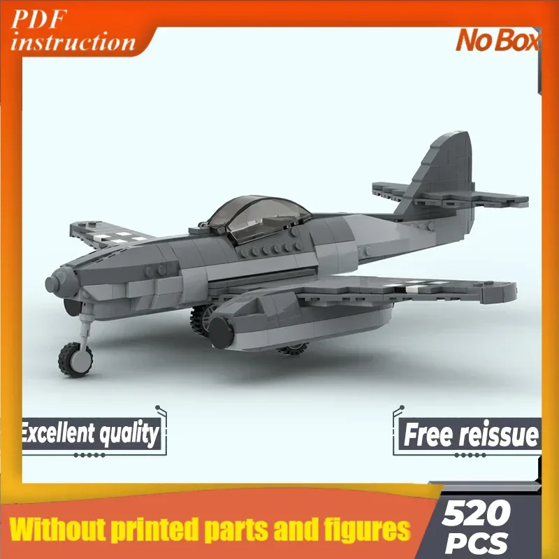 

Рождественская модель военного истребителя Moc, строительные кирпичи Messerschmitt-262 Schwalbe A-1, технологические блоки, подарочные игрушки, наборы «сделай сам», сборка