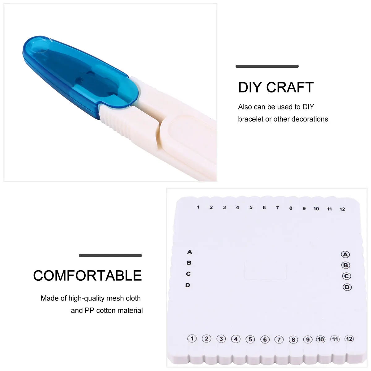 

1 set 1 Set Umbrella Cord Looms Bracelet Making Kit Diy Lanyards Tool Set Weaving Crafts Metal Frame Needle Outdoor String Beads