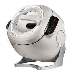 Máquina de fritar automática inteligente, 6l, 220v, cozinha elétrica doméstica, wok, antiaderente, panela multifuncional, 2000w