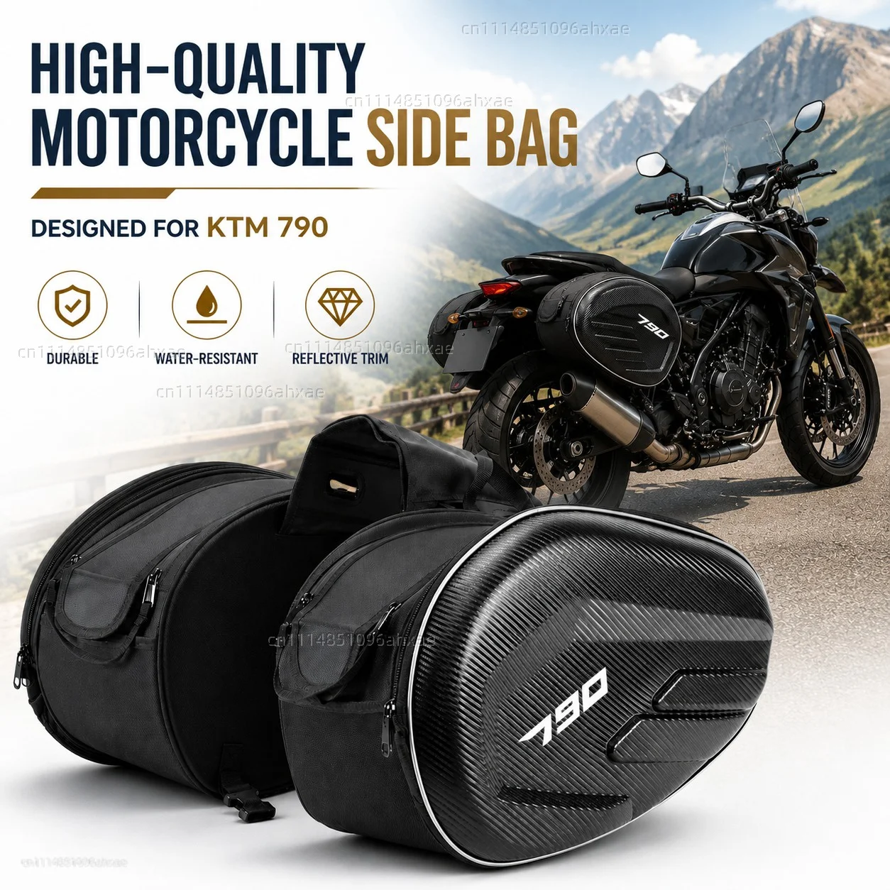 For KTM 890 1090 1190 ADVENTURE / R 790 ADVENTURE / S / R Duke 790 890 2PCS Motorcycle Pannier Bags Luggage Saddle Bags Side