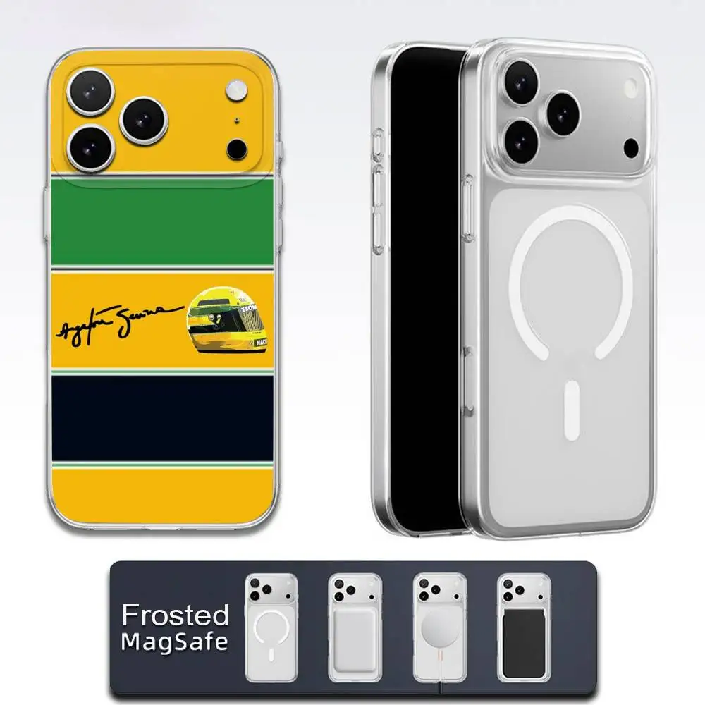 حافظة هاتف A-Ayrton Senna لهاتف iPhone 17,16,15,14,13,12,11,Pro,Max,Plus,E,Air,Mini Magsafe شفافة مغناطيسية بلوري #3