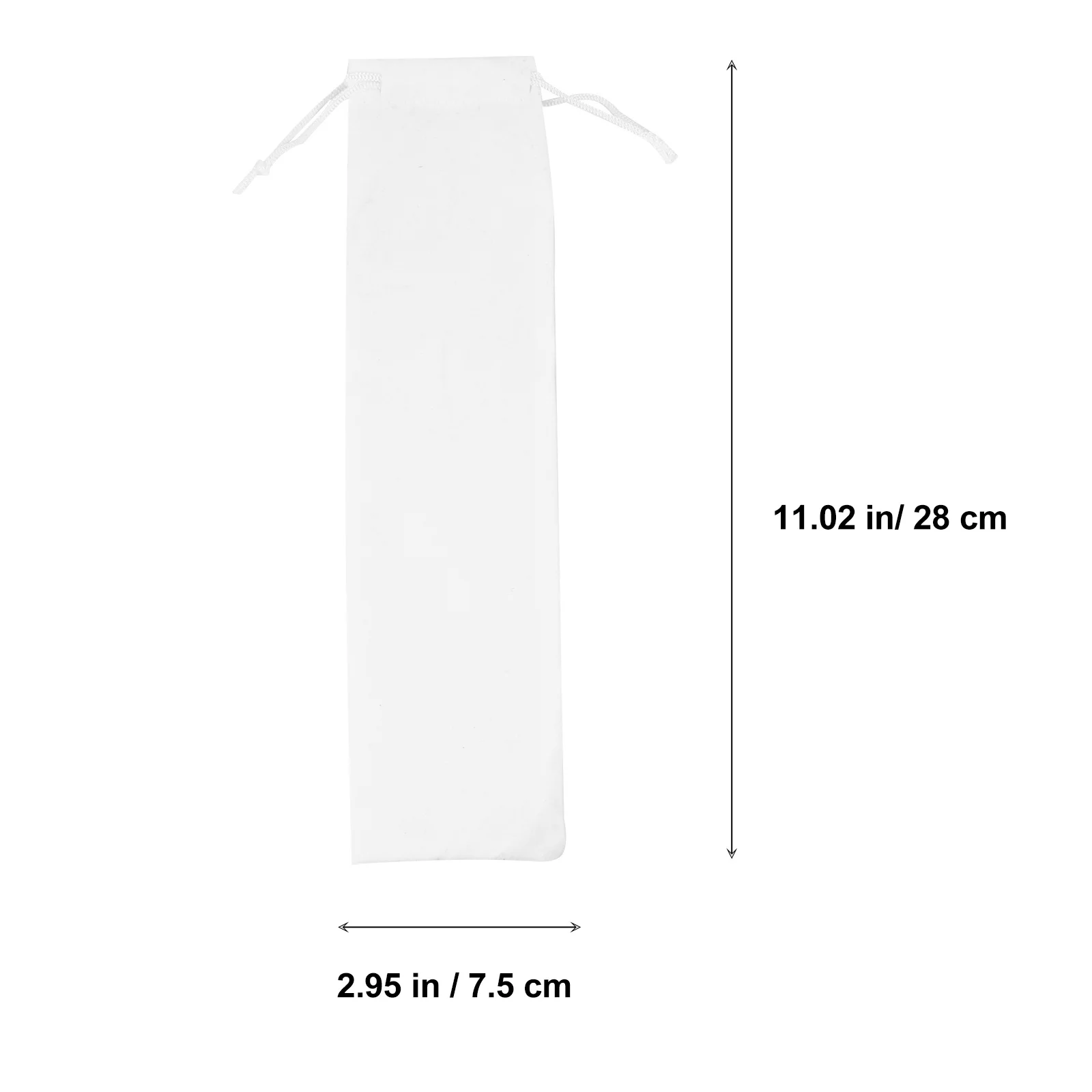 

6Pcs Picnic Cutlery Pouch Linen Cotton Tableware Storage Bag Thickened Drawstring Flatware Organizer Portable for Hiking Camping