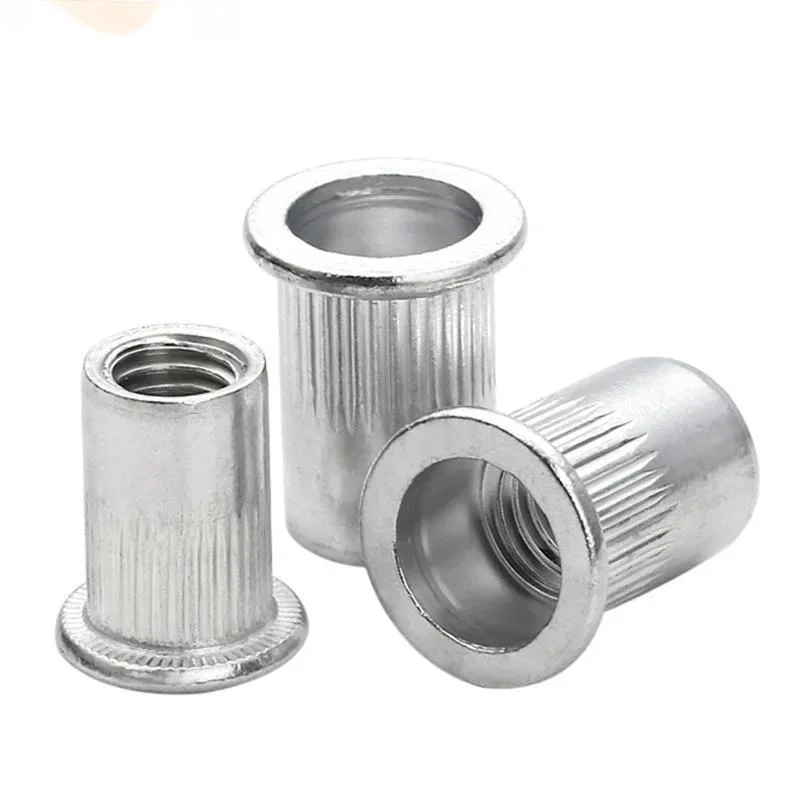 

20/50/100pcs Aluminum Alloy Rivnut Alloy Rivnut Flat Head Threaded Rivet Insert Nutsert Cap Rivet Nut M3 M4 M5 M6 M8 M10 M12