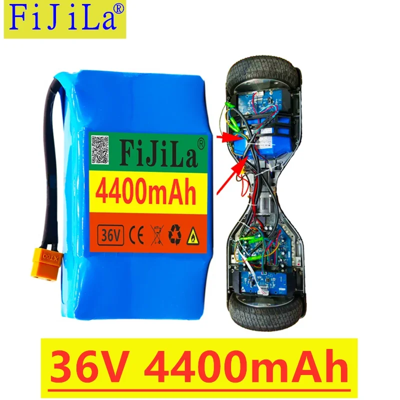 

36v 4,4 Ah Lithium Batterie- 10s2p 4400mAh Lithium-ion Pack 42V 4400mah Roller Twist Auto