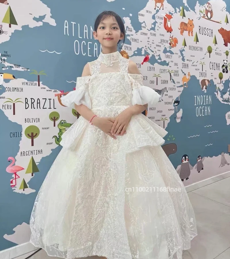 

Girls' High-end Dresses, Fluffy Gauze, Lightweight Princess Dresses, Children's Ballet Performance Dresses, Dance Costumes