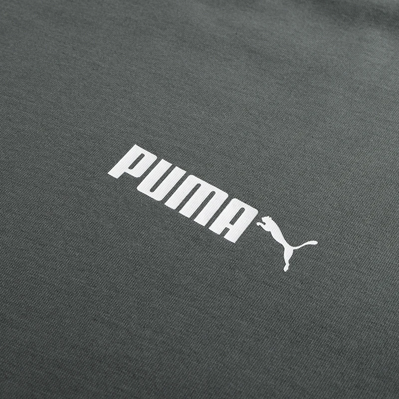 تي شيرت Puma للرجال برقبة دائرية كاجوال ملابس رياضية للياقة البدنية وتدريبات ركوب الدراجات 691340-86