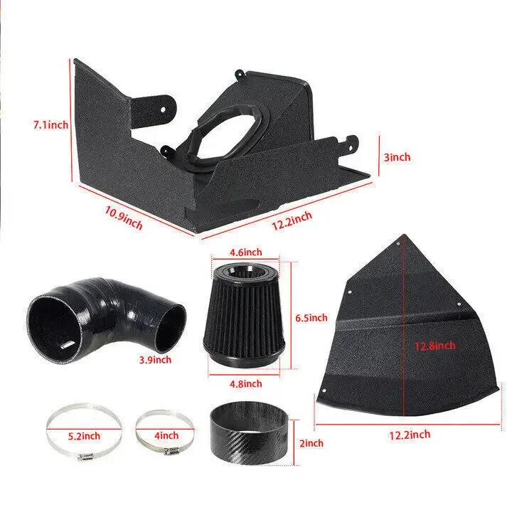High Quality Lightweight Aluminum Alloy Cold Air Intake Kit For 2019-2022 BMW 320I 330I G20 G21 B48 Engine Black IP-1021