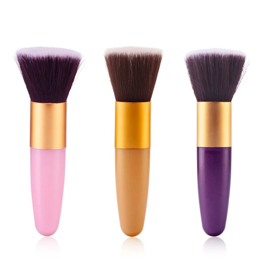 1Pcs Professional Flat Makeup Brushes Powder Liquid Foundation Blush Brush Concealer Contour Facial Make up Brushes Tool