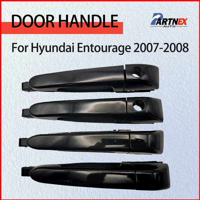 Car Black Outer Outside Exterior Door Handle For Hyundai Entourage 2007-2008 82650-4D000 82660-4D000 83650-4D001 83660-4D001