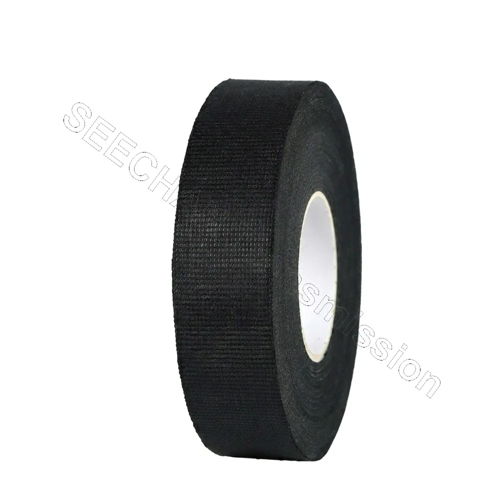 Black Flannel Cloth Harness Tape Anti Noise Wear Resistant Fabric Adhesive Tape for Car Wiring Harness Interior