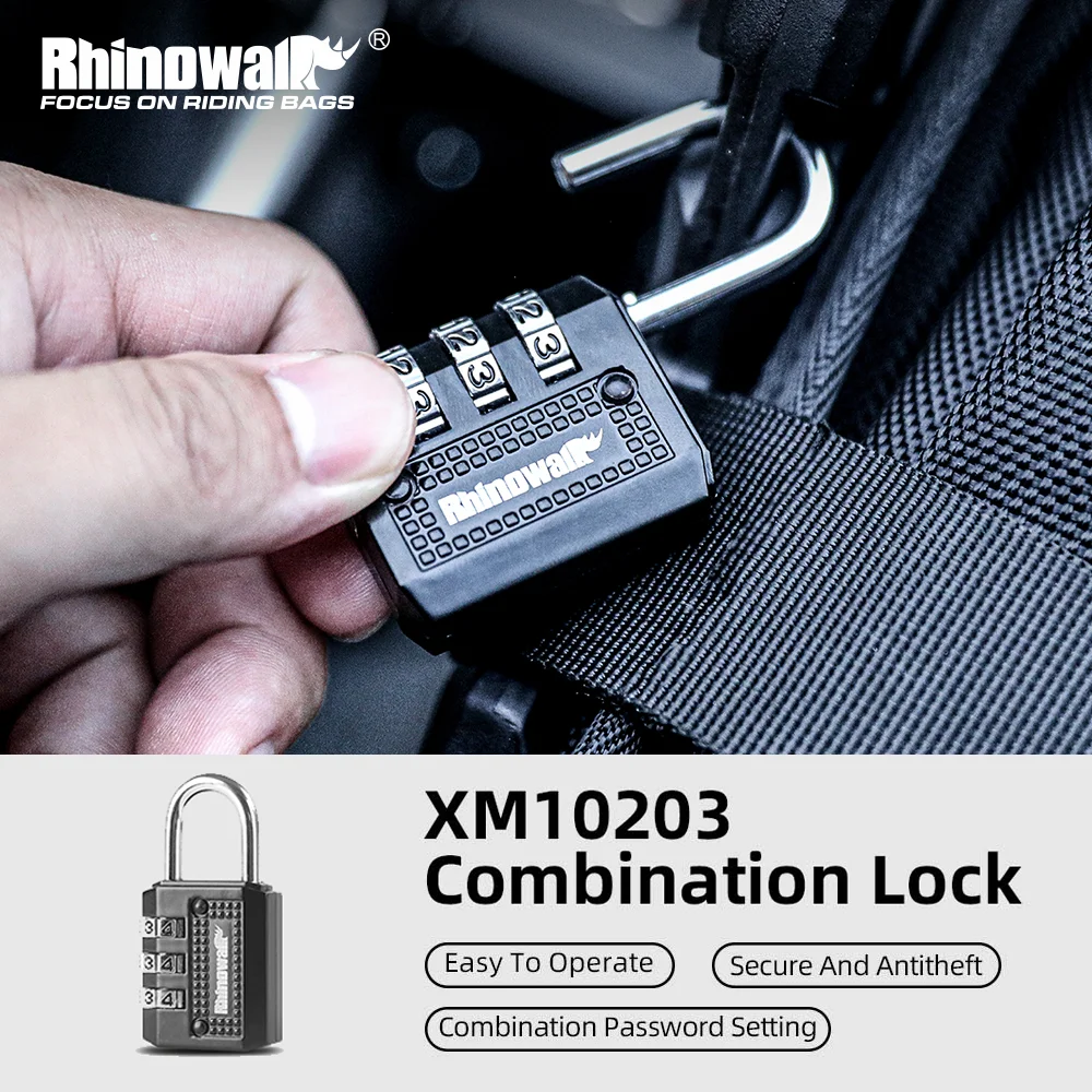 

Кодовый замок Rhinowalk TSA, прочный трехзначный замок с паролем, противоугонные аксессуары, 1 шт. или 2 шт., прочный кодовый замок для чемодана