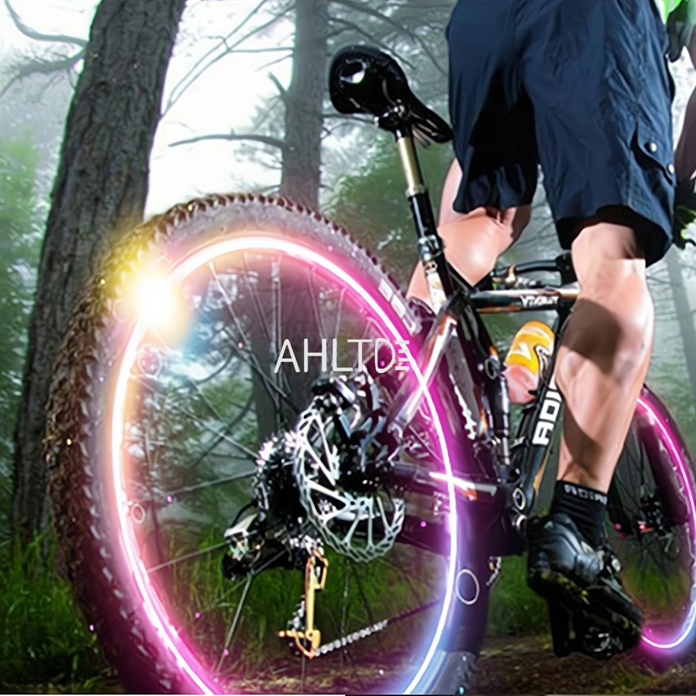 4pcs Led Bulb Vehicles Hub Tire Cap Lamps Colorful Valve Nozzle Decoration Light Car Bicycle Motorcycl Night Rotate Fire Flash