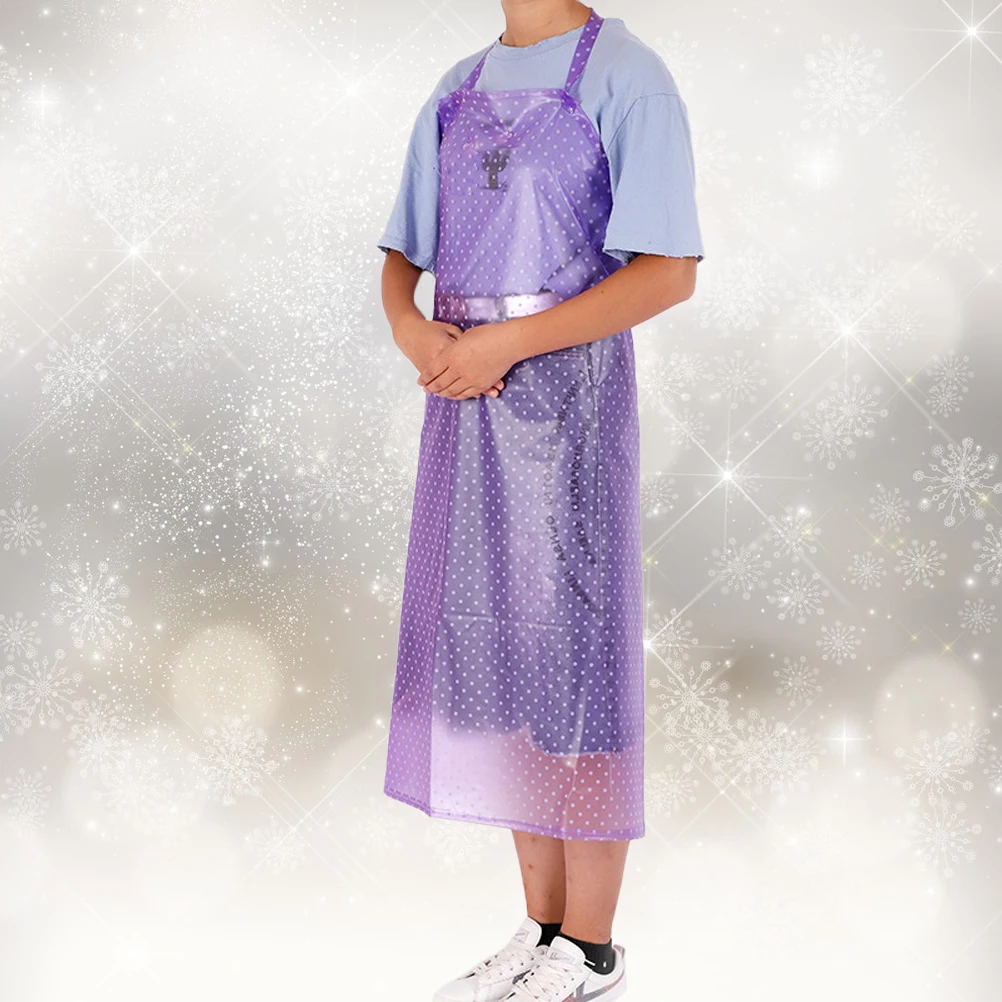 

Waterproof Apron Canteen Oilproof Save-all Sleeveless for Kitchen Fashion PVC Commercial