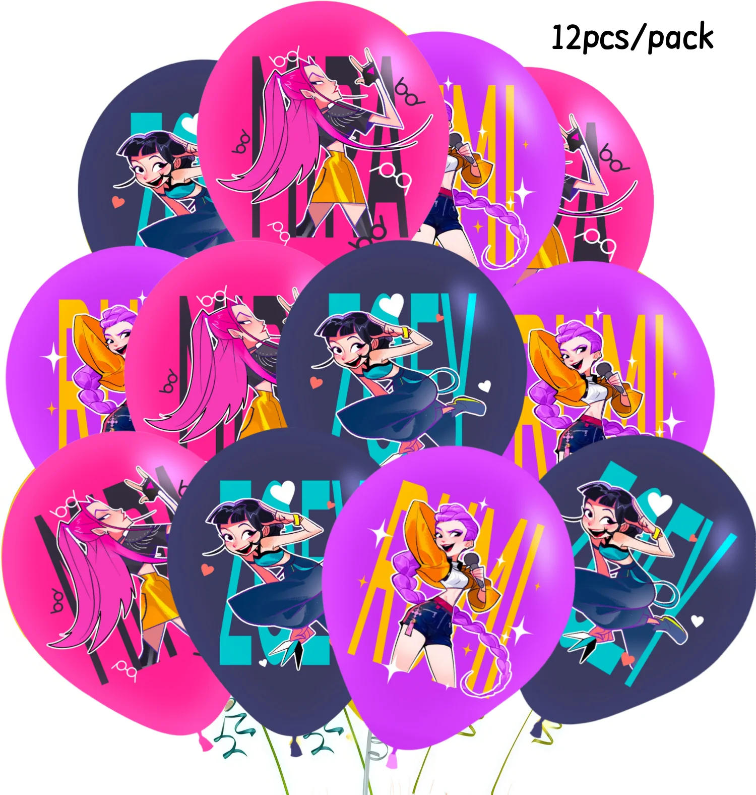 

k pop Demon Hunter Balloon Helium Balloon Demon Hunters Party Balloons kit Latex Balloon Baby Shower Demon Hunters Party Favors