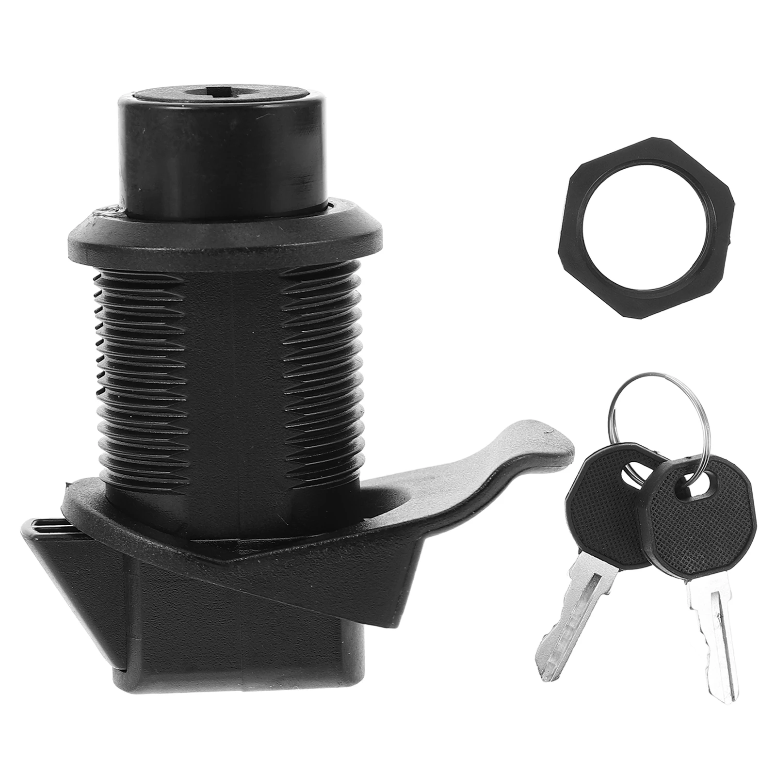 Cylinder Secure Files Drawers Cabinet Mailbox Cam Rv Door Locks Keys Spring Push Lock Plastic Bump RV Yacht Self Resetting