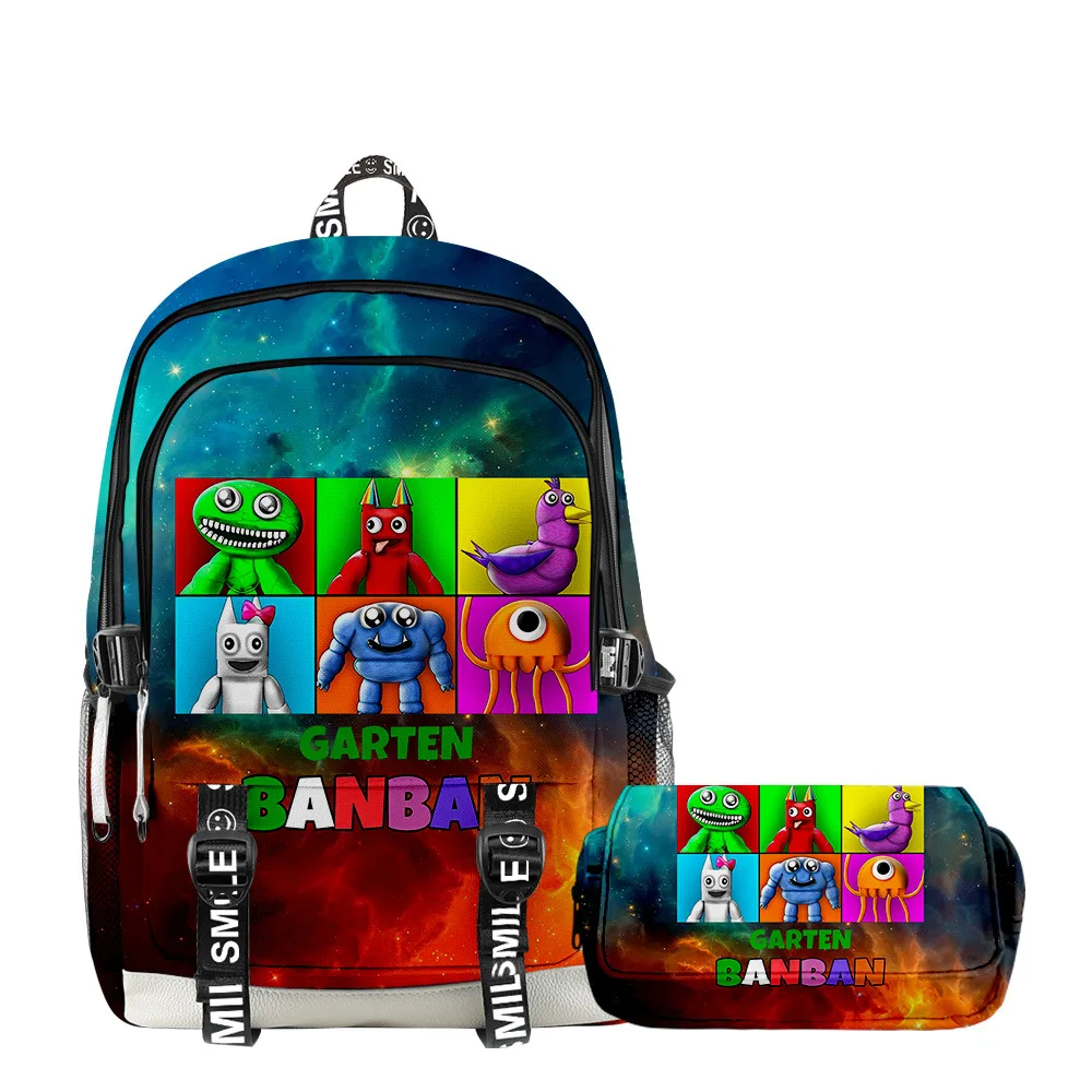 Mochila de pano Oxford Garten de Banban 3D, menina e menino estudante dos desenhos animados, Novo, 2023