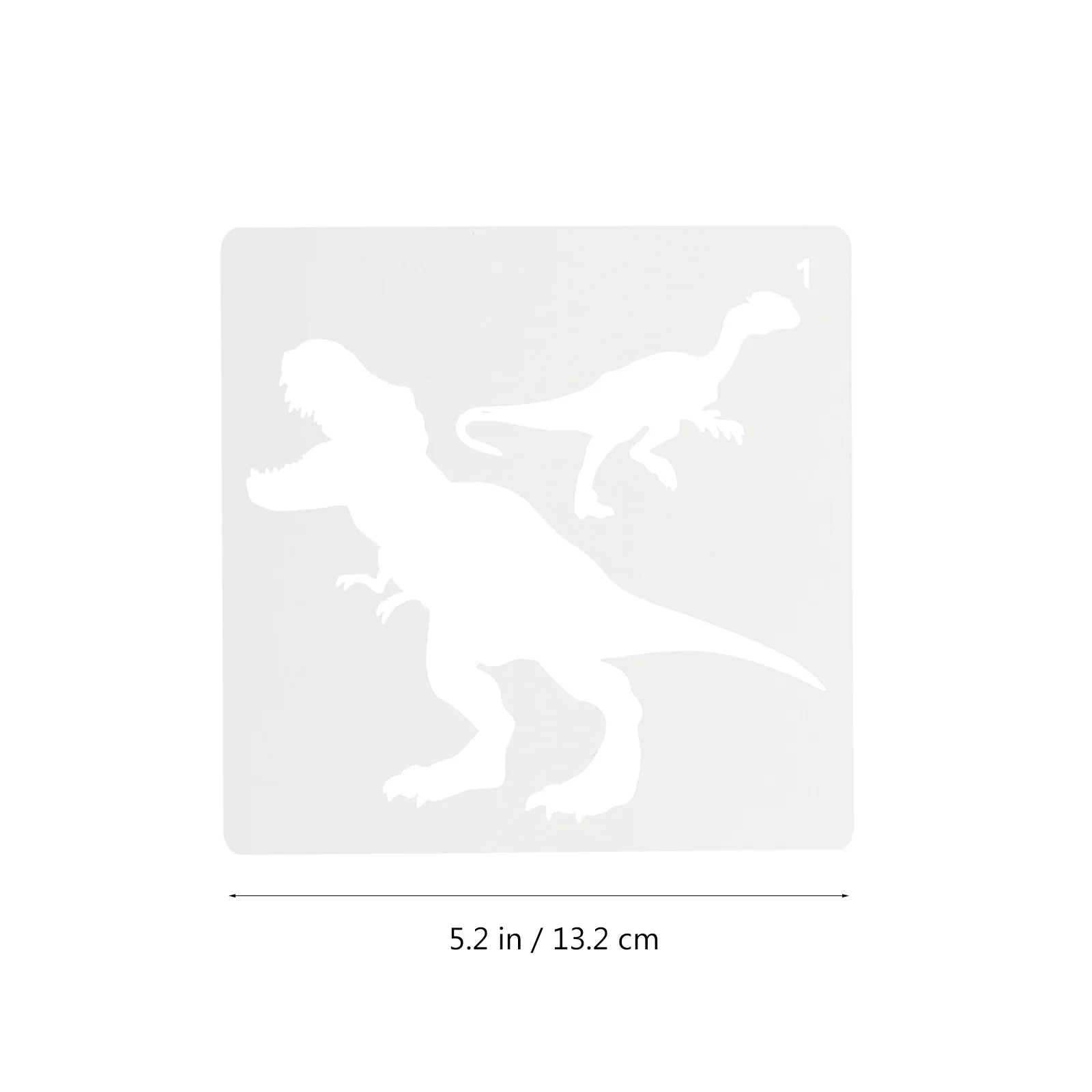 10 PCS Stencils Dinosaur Template Classroom Painting Drawing Spraying Craft White for Kids Child