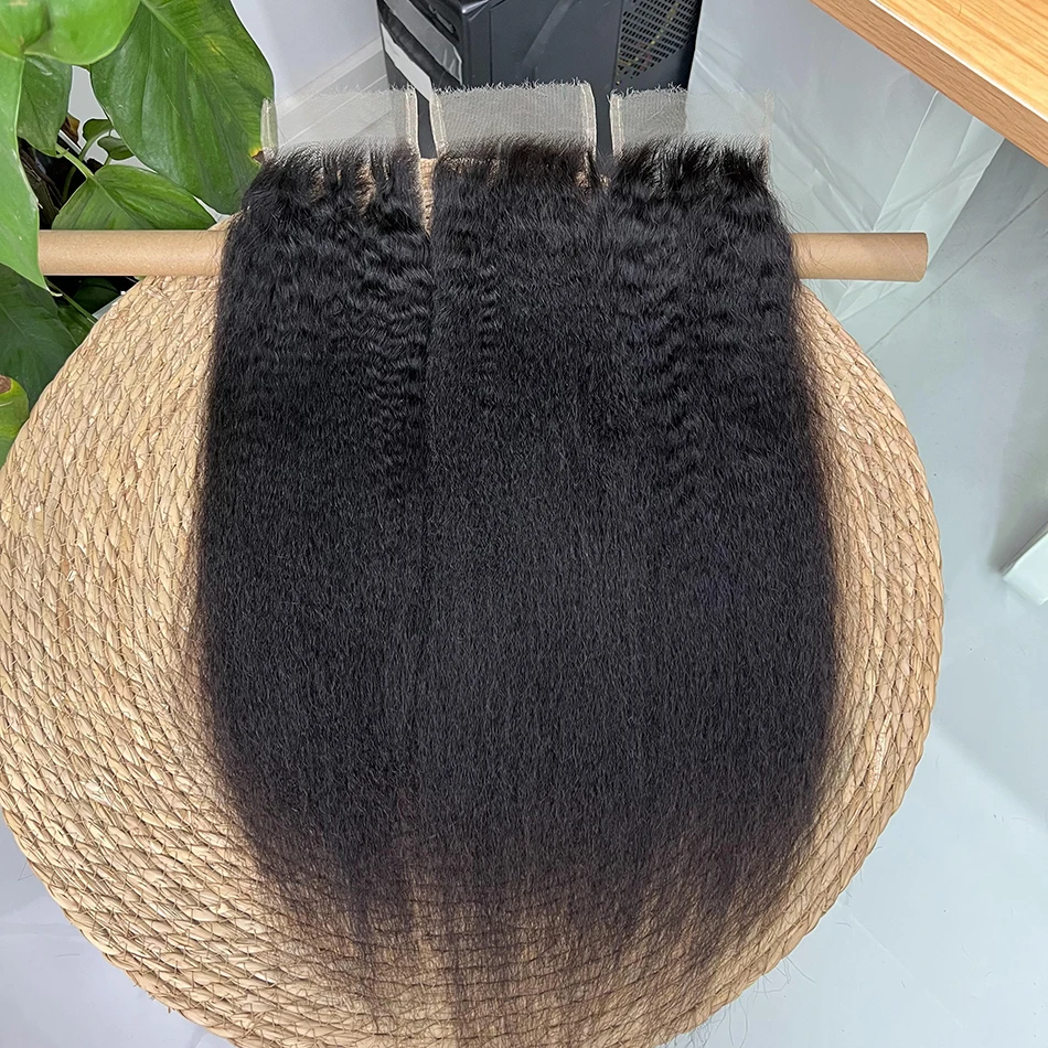 غريب مستقيم 4x6 13x4 HD الدانتيل إغلاق أمامي الشعر البشري قبل قطعها ابيض عقدة اللون الطبيعي 100% الخام شعر بشري لعذراء