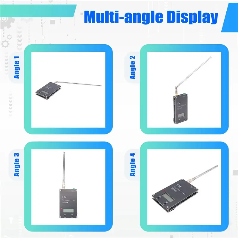 2000M 0.5W FM Transmitter Stereo Digital FM Transmitter Stereo For Campus Radio DSP Radio Broadcast