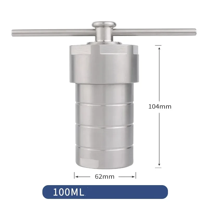 Hydrothermal Autoclave Reactor + PTFE Chamber Hydrothermal Synthesis for 100ml ATT