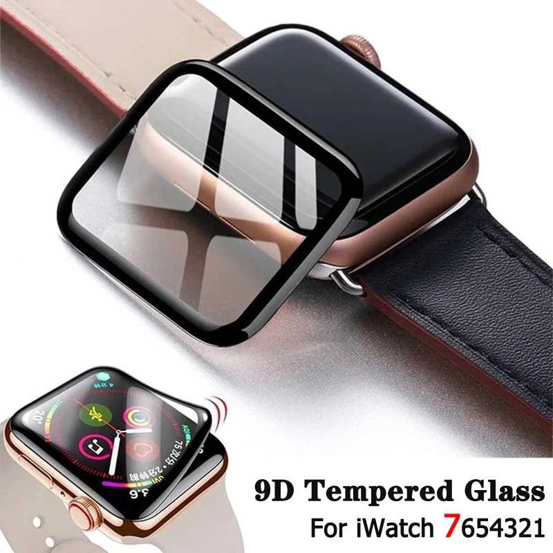 Soft Tempered Glass For Apple Watch Ultra 9 8 49mm 45mm 41mm Full Screen Protector For iWatch Series se 6 5 44mm 40mm 42mm 38mm