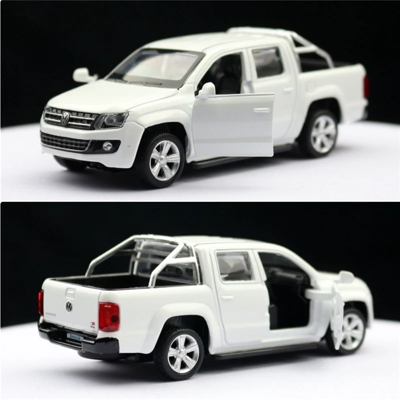 1:43 Volkswagen Amarok Alloy Pickup Car Model Diecasts Metal Vehicles Car Model Miniature Scale Simulation Collection Kids Gifts