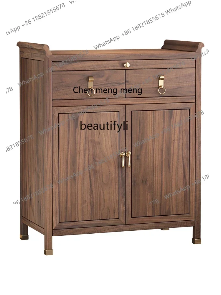 

X Black walnut God of Wealth offering table incense case for household use, Buddhist hall, solid wood Buddhist shrine shrine