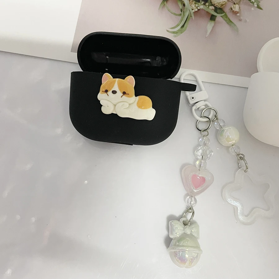 لطيف الكلب سماعة أذن من السيليكون غطاء ل MOONDROP MOCA/BLOCK/الالعصور الذهبية 2/MOONDROP2 صندوق سماعة مقاوم للصدمات