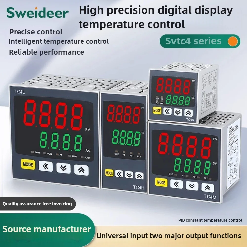 High-precision Digital Temperature Control Meter TC4M Panel PID Temperature Control TC4H/L TC4S Temperature Controller