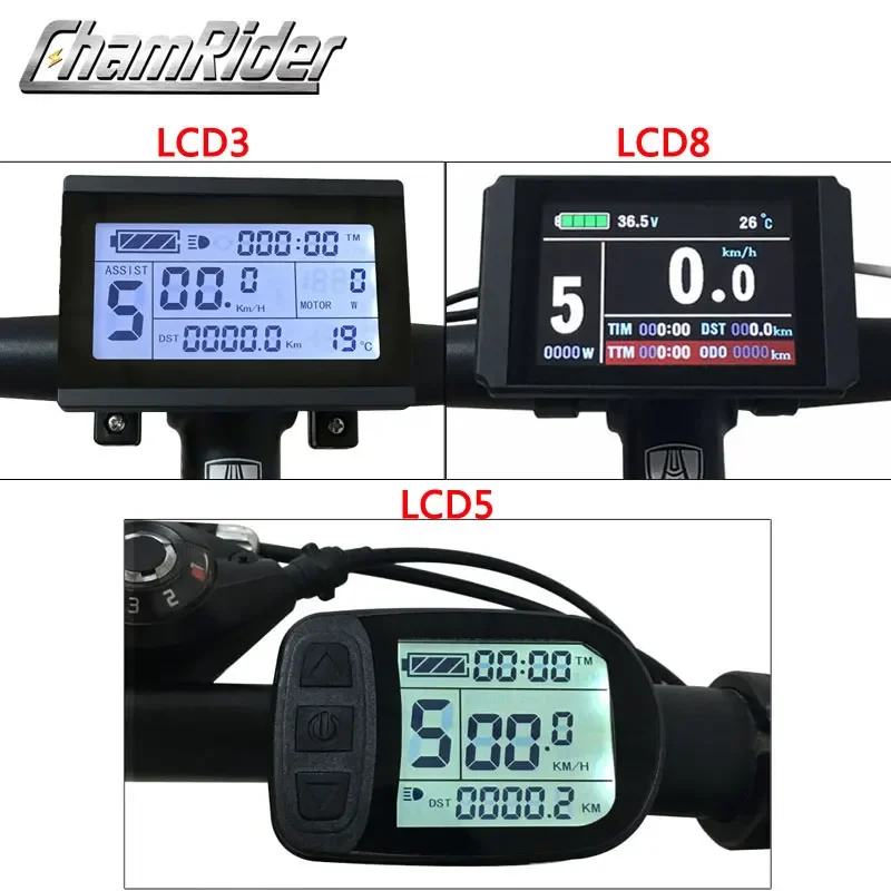 Misuratore LCD KT per bicicletta elettrica, Controller intelligente, pannello Ebike, Julet, impermeabile, LCD3, LCD8HU, LCD5, 24V, 36V, 48V