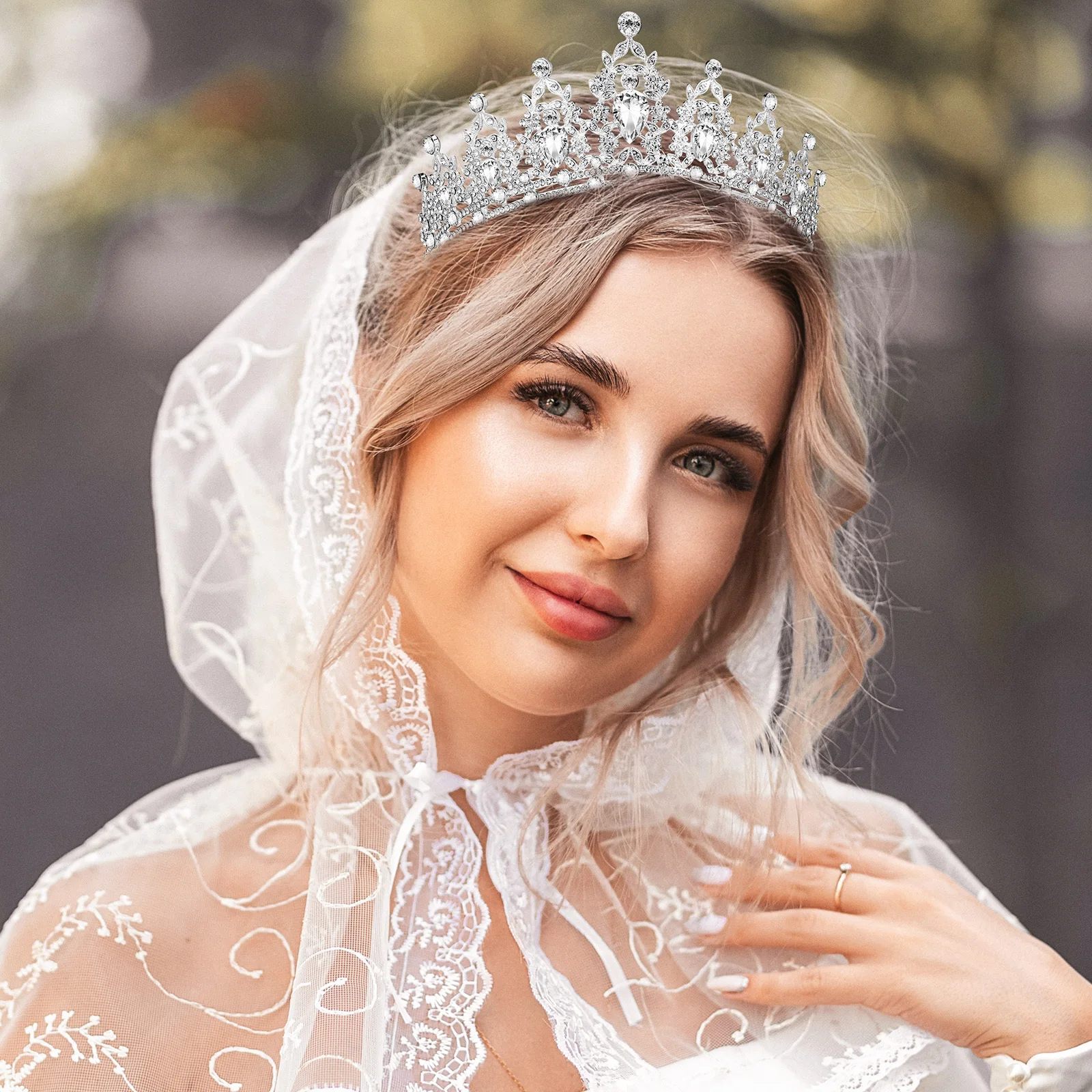 

Rhinestone Bridal Tiara Alloy Birthday Crown Wedding Hair Accessory Princess Headband Crowns for Women Hair Jewelry