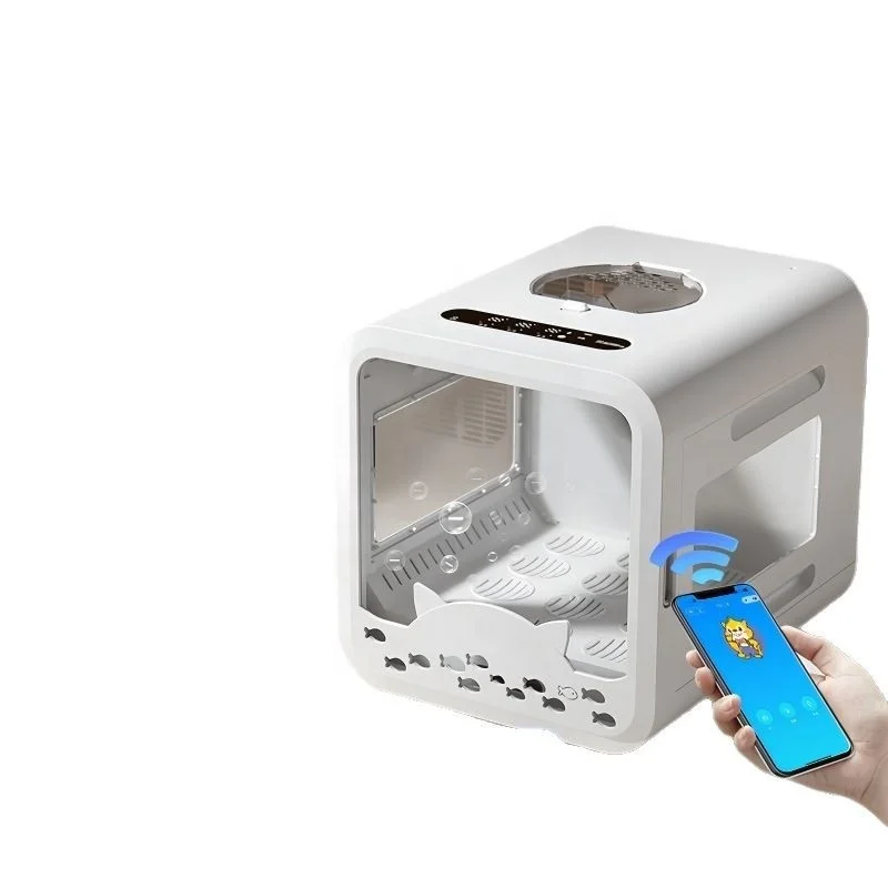 Home Smart Modern Pet Drying Box Voice Control Low Noise Fast Dry Small Dogs Cats Hair Blowing