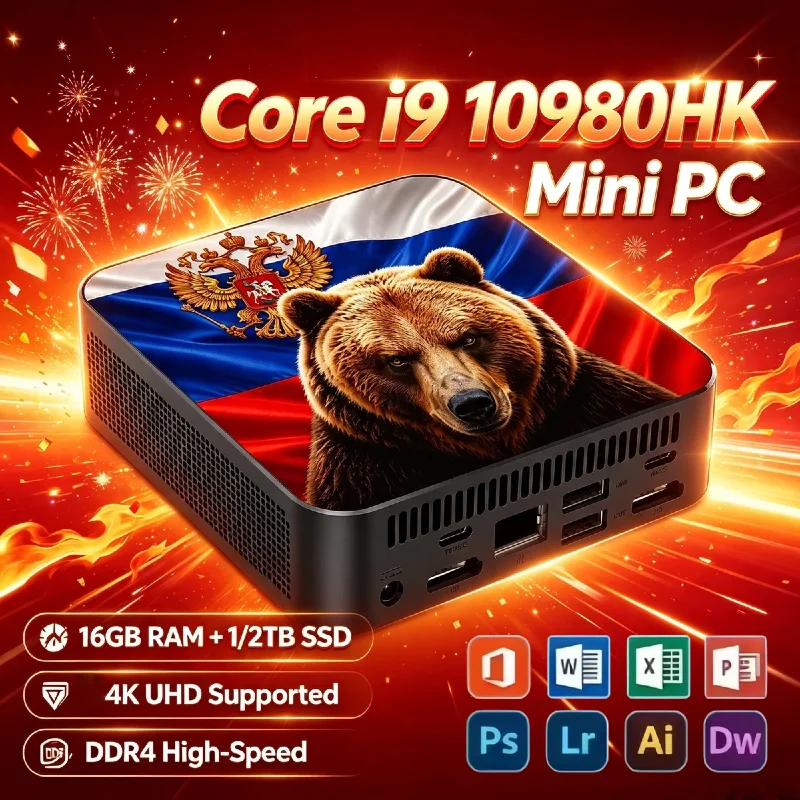 インテル-i9-10980hk-ミニデスクトップpc-16gb-ram-1tb-2tb-m2-ssd-wifi-6-bt52-低消費電力-nvme-コンピューター-オフィス-ゲーミング-プロ