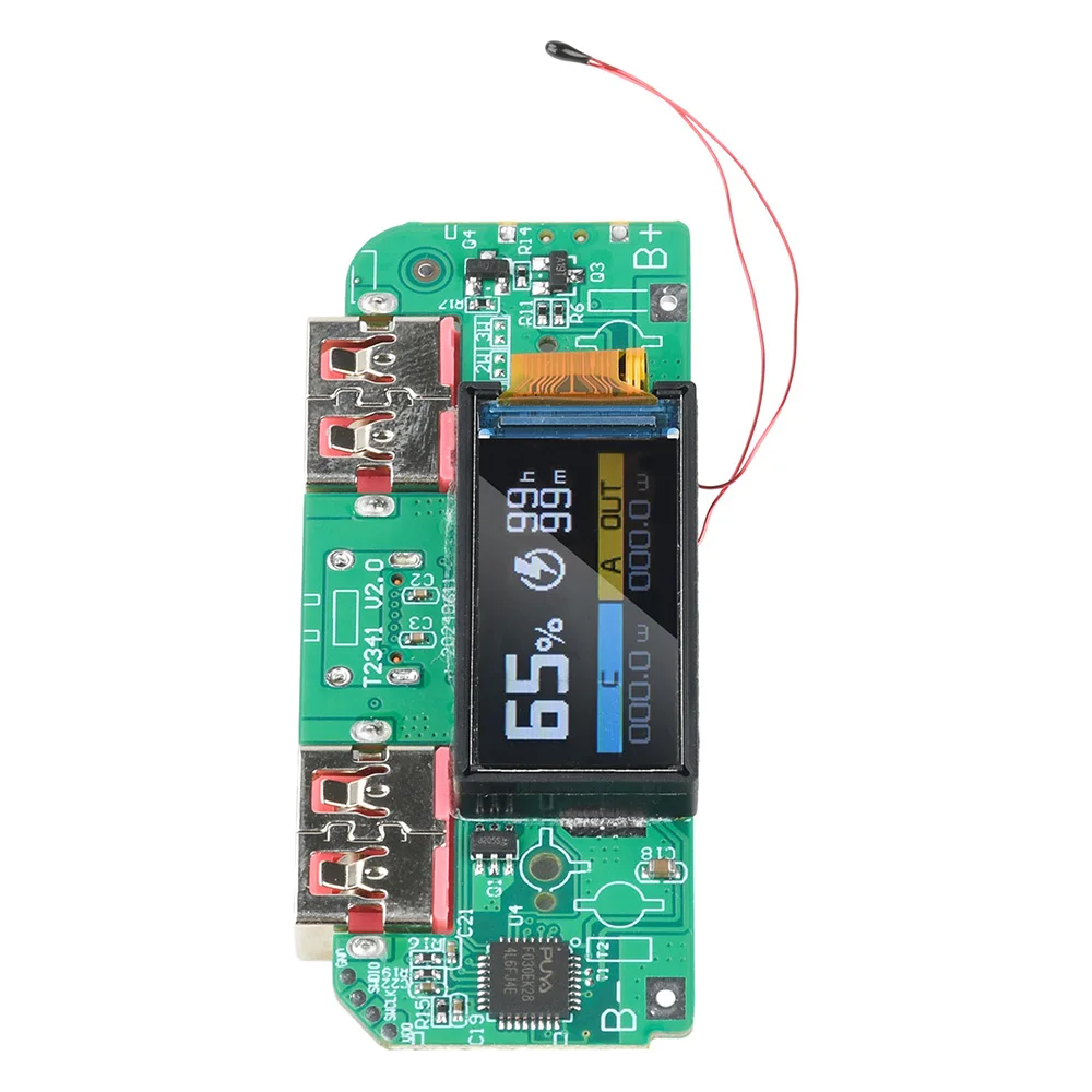 22,5W PD QC Schnelllade-Powerbank-Modul TFT-Farbdisplay Dual-USB Typ C 3,7V Lithium-Batterie DIY-Ladeplatine SCP VOOC – Detail 12