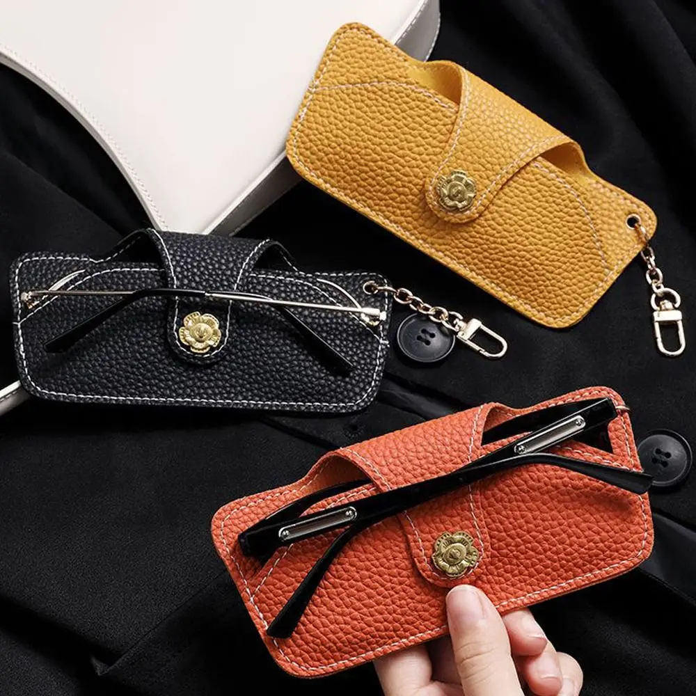 

Eyewear Storage Girls Glasses Holder Eyewear Holder PU Leather Sunglasses Bag Camellia Glasses Case Eyeglasses Protective Box