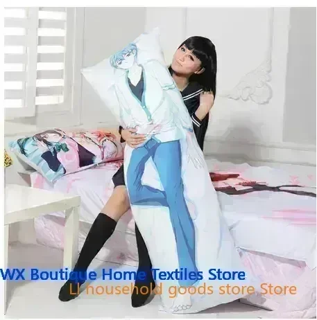 Arquivo azul Ushio Noa Cosplay Abraçando Corpo Fronha Longa Dakimakura Capa Fronha