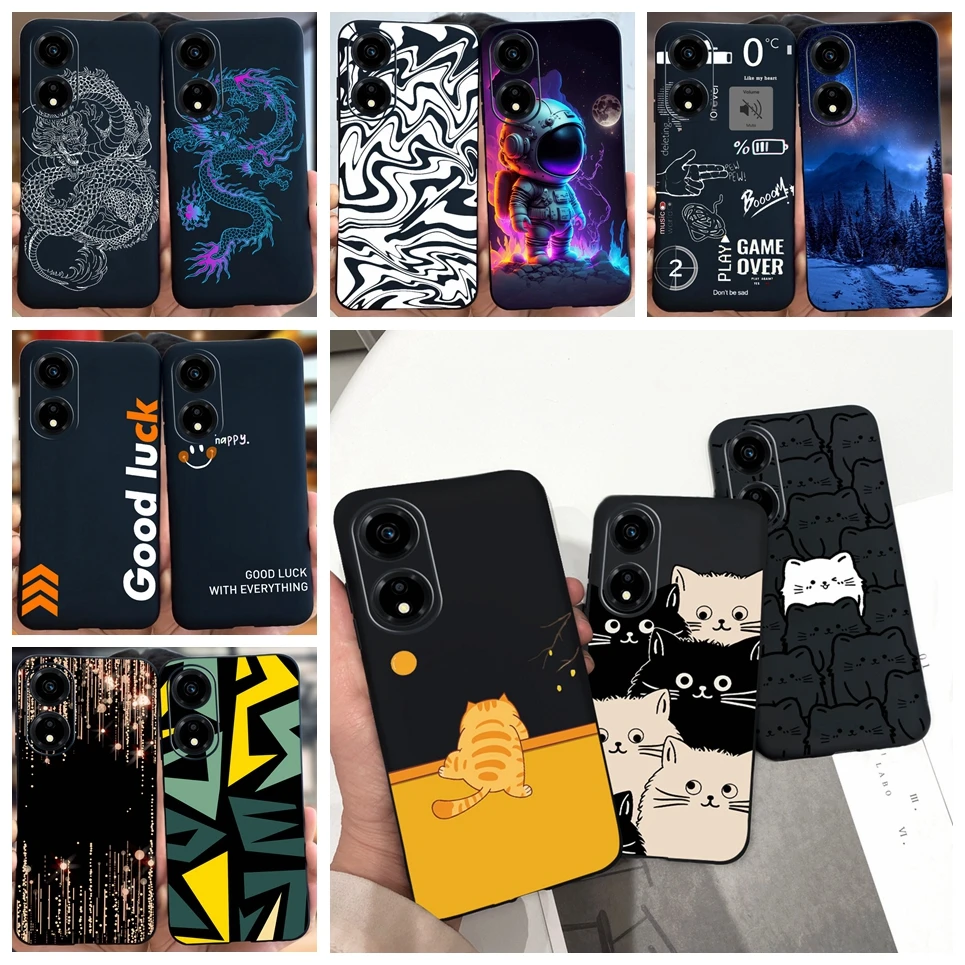 Fundas For Honor X5 Plus 4G Back Cover VNA-LX2 Cute Cat Cartoon Cover Soft Silicone Phone Case For Honor X5 Plus HonorX5 X5 Capa