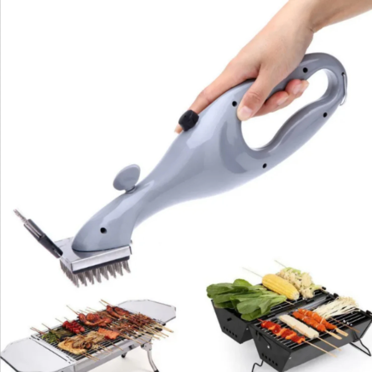 Barbecue Grill Outdoor  Cleaning Brushes BBQ Cleaner Suitable  Charcoal Scraper Gas Accessories Cooking Kitchen Tool Bbq light